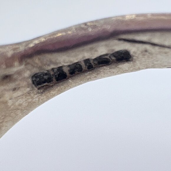 VTG Sterling Silver 925 Dolphin Design Openwork Statement Ring Size 6.5 - Picture 7 of 9